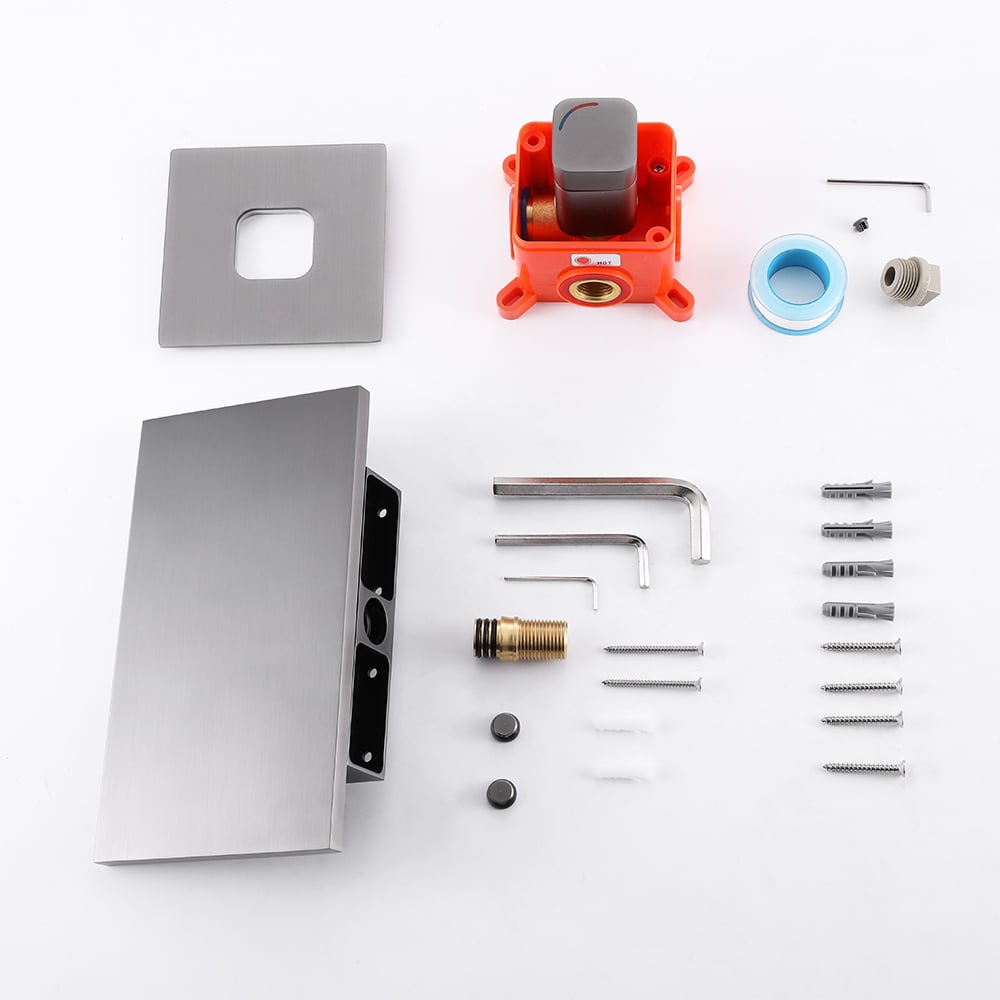 Customer Reviews for Waterfall Wall Mount Gunmetal Gray Single Handle Bathroom Sink Faucet Solid Brass