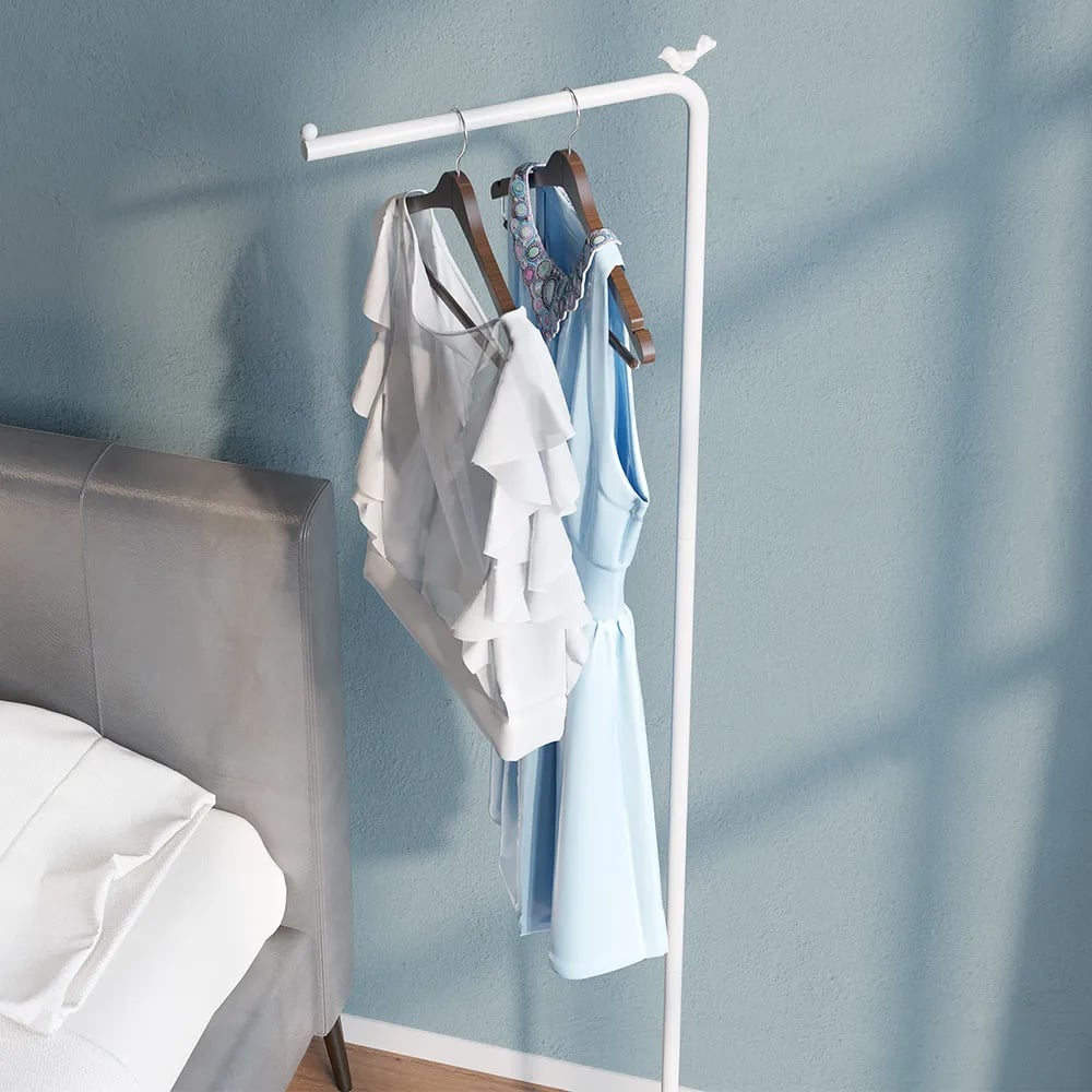 Recensioni dei clienti per Appendiabiti moderno ad angolo bianco con base in marmo