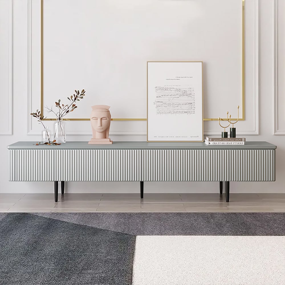Recensioni dei clienti per Moderna credenza per TV, 1800 mm, grigia, con cassetti, console multimediale