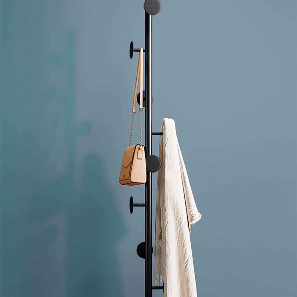 Customer Reviews for Modern Black Coat Stand Hallway Coat Hanger with Button Hooks