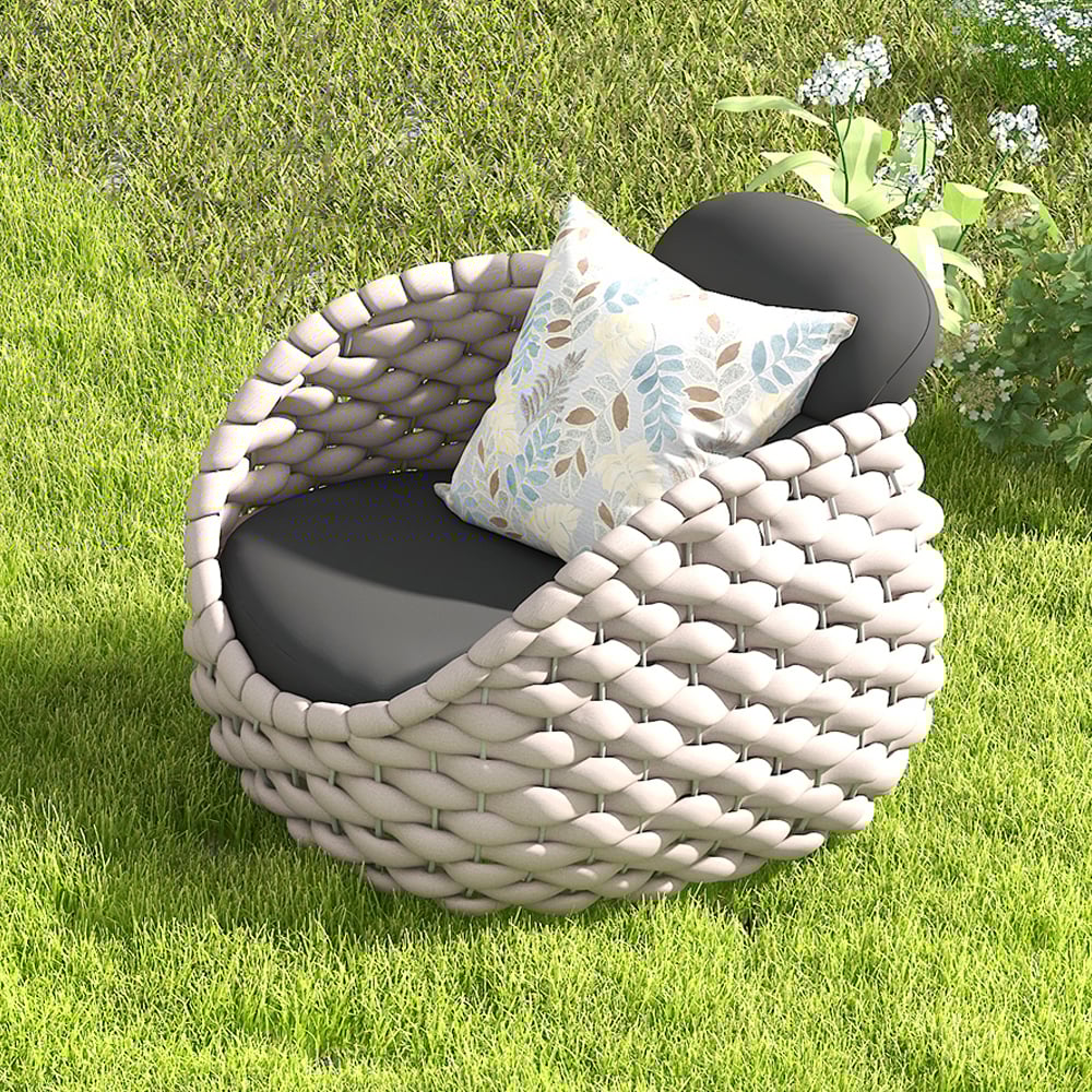 Questions and Answers for Tatta Outdoor Woven Rope Rotatable Chair