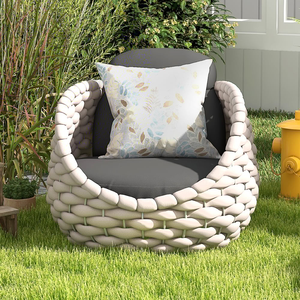 Questions and Answers for Tatta Outdoor Woven Rope Rotatable Chair