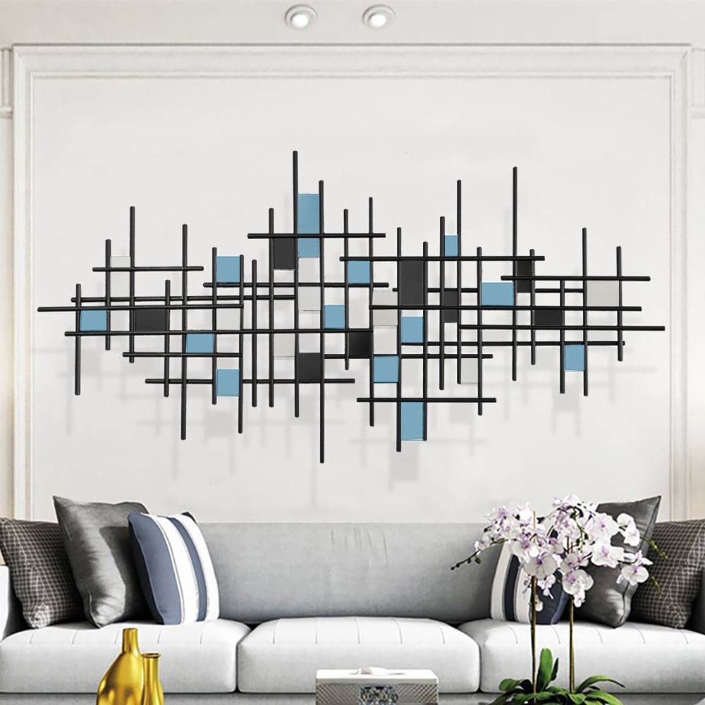Customer Reviews for 1300mmW Modern Luxury Style Black Metal Wall Decor Home Art in Living Room