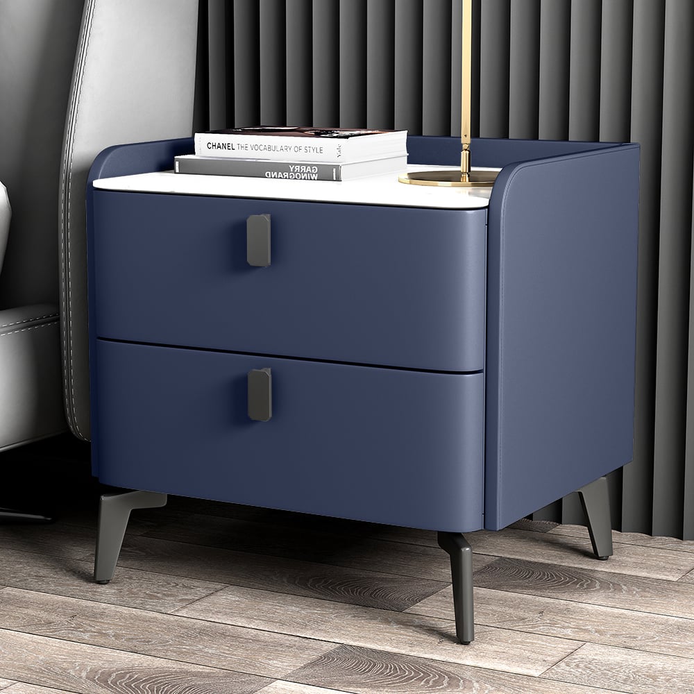 Pytania i odpowiedzi dla Zestaw szafek nocnych z 2 szufladami spiekanego kamienia