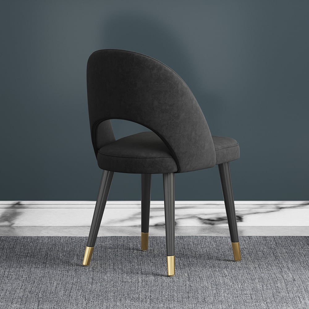 Questions and Answers for Modern Upholstered Black Dining Chair Velvet Side Chairs 4-Pieces