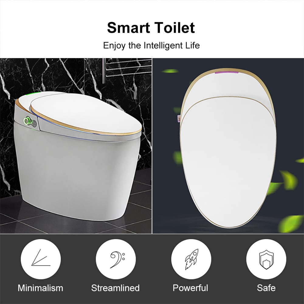 Customer Reviews for One-Piece Elongated Smart Toilet with Automatic Flushing