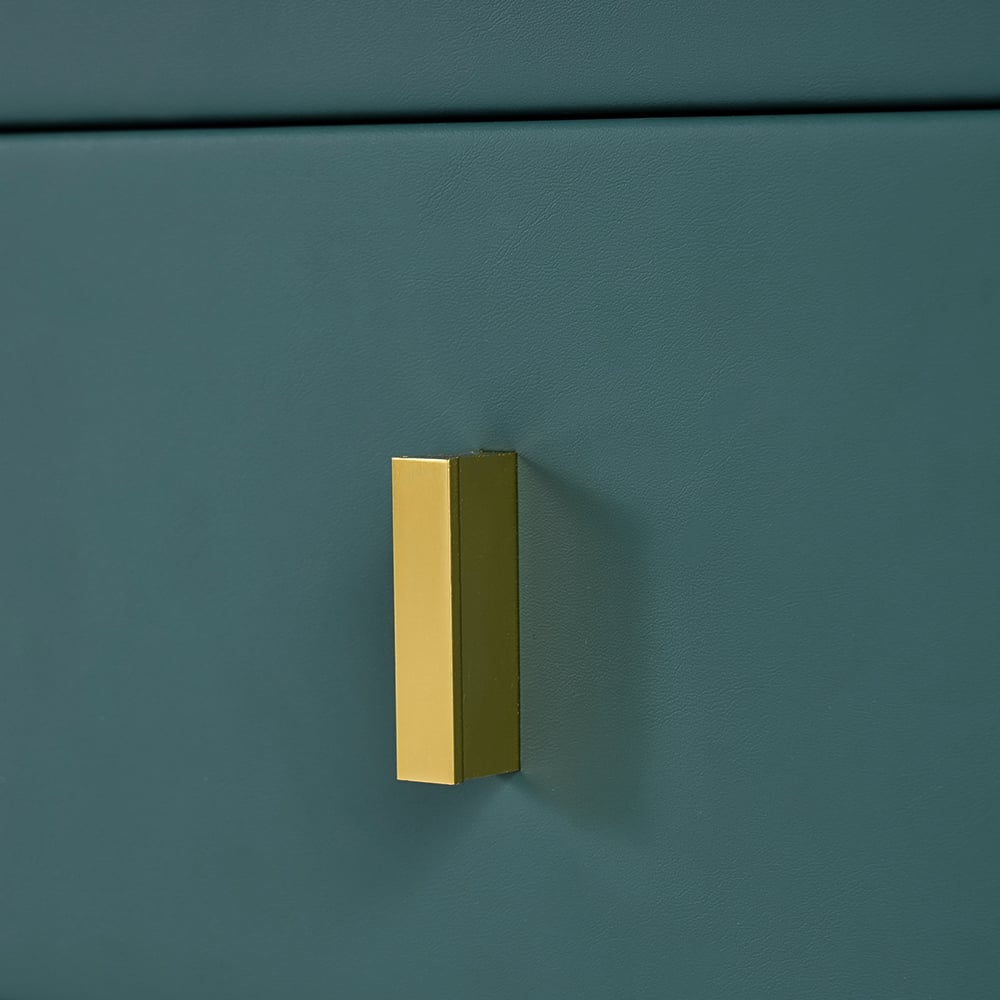 Questions and Answers for Green Makeup Vanity Set Expandable Dressing Table with Mirror&Side Cabinet&Stool