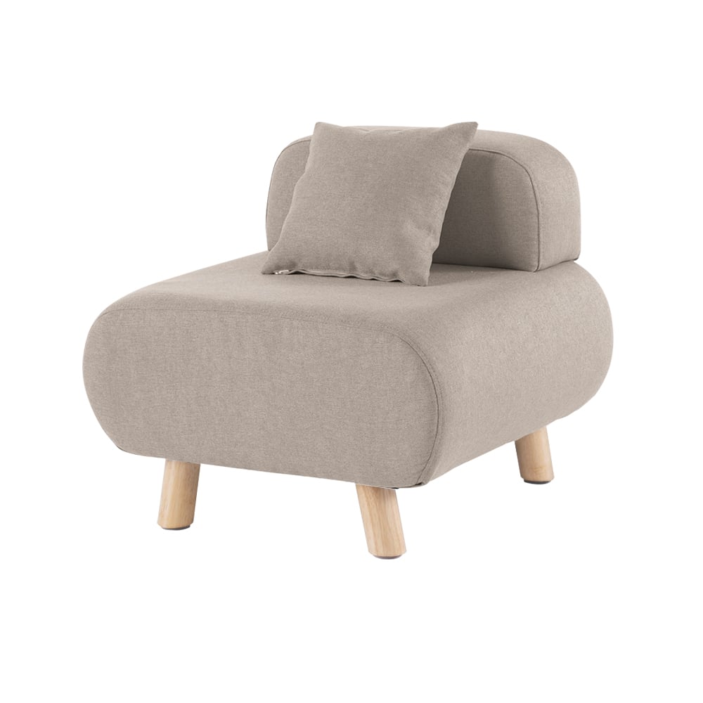 Customer Reviews for Modern Gray Accent Chair with Cotton & Linen Upholstered and Pillow Included