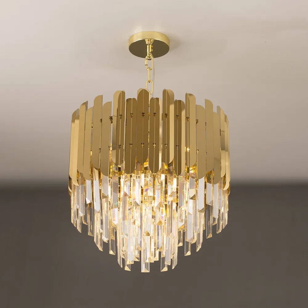 Questions and Answers for Kitoney Modern 3-Light Tiered Crystal Chandelier with Adjustable Chain