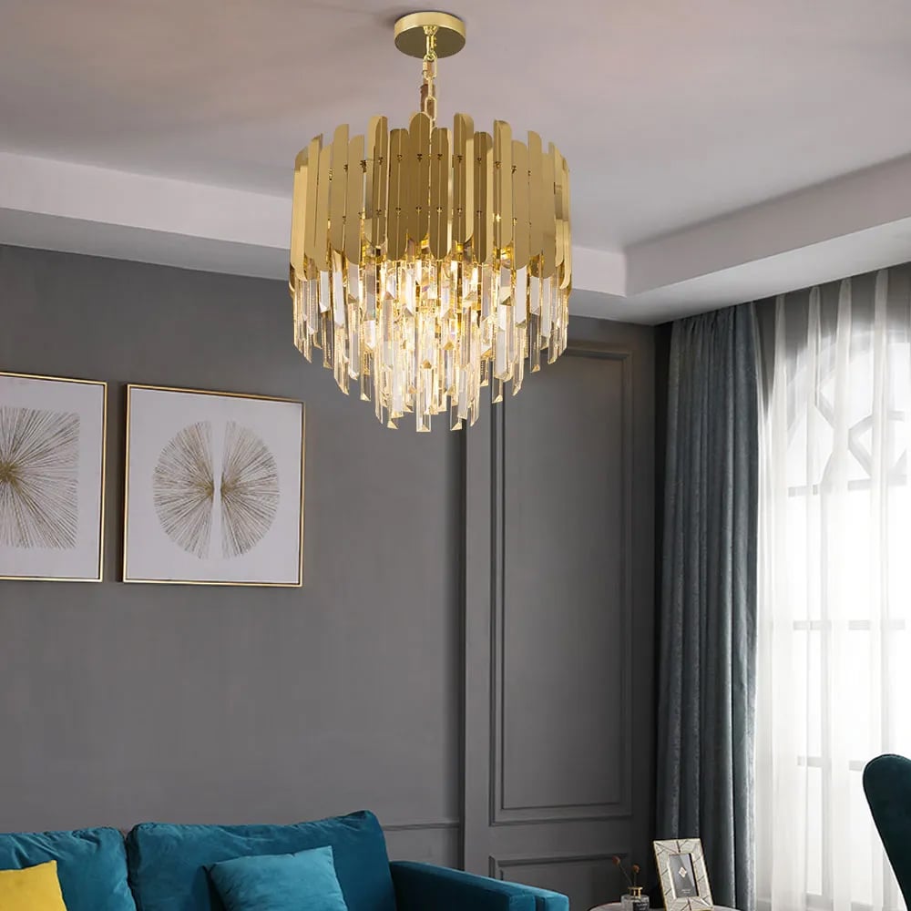 Questions and Answers for Kitoney Modern 3-Light Tiered Crystal Chandelier with Adjustable Chain