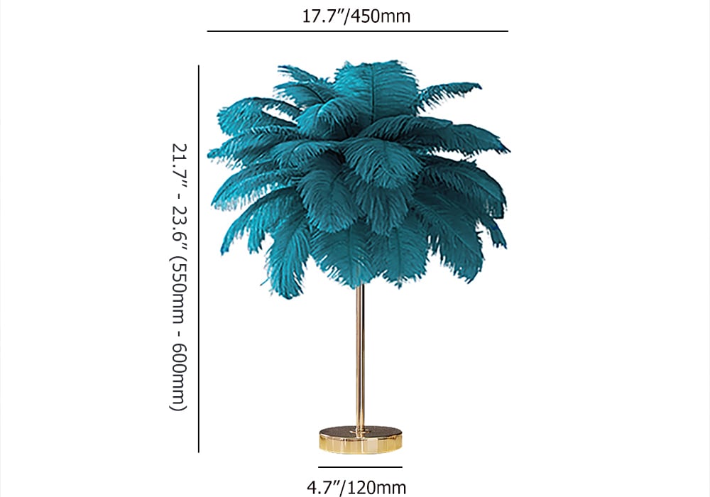 Avaliações de clientes sobre Candeeiro de mesa Loftus Art Deco Green Feather Gold Iluminação exclusiva