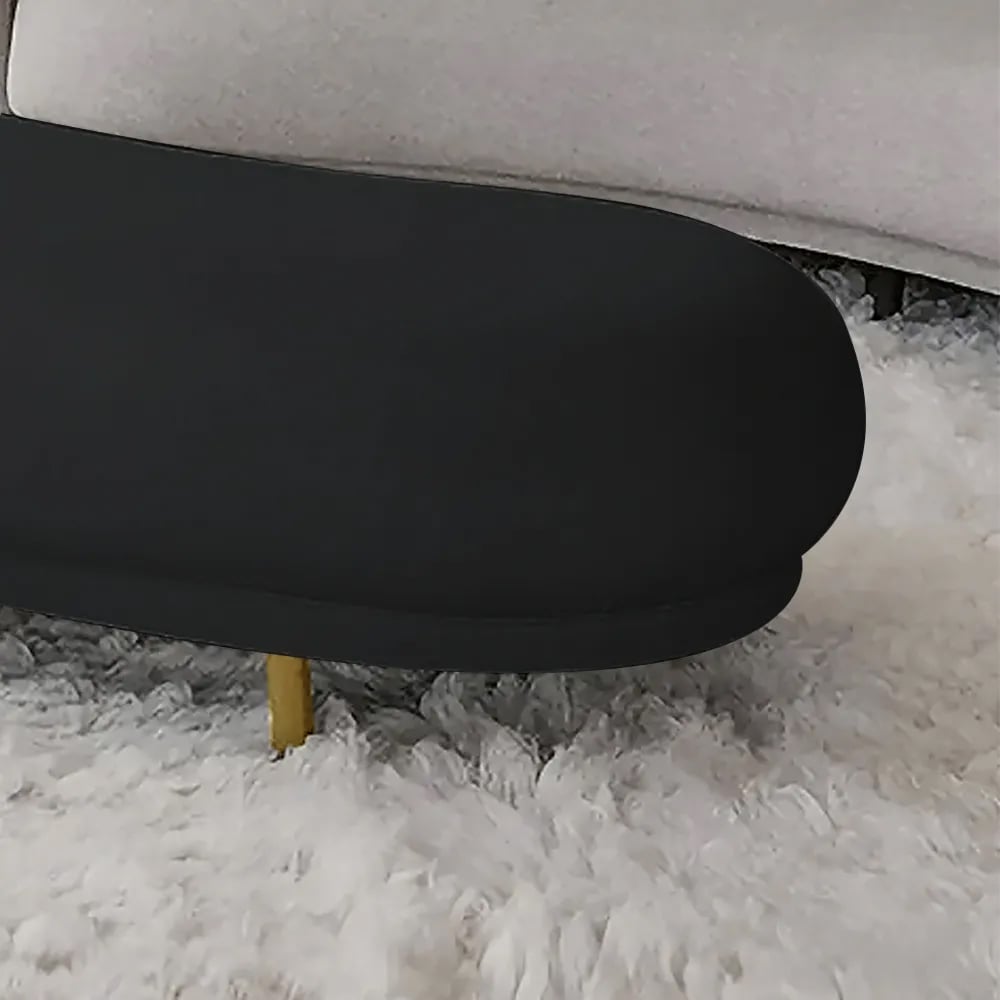 Customer Reviews for Modern Black Velvet Bench Upholstered Curved Bench for End of Bed with Metal Legs
