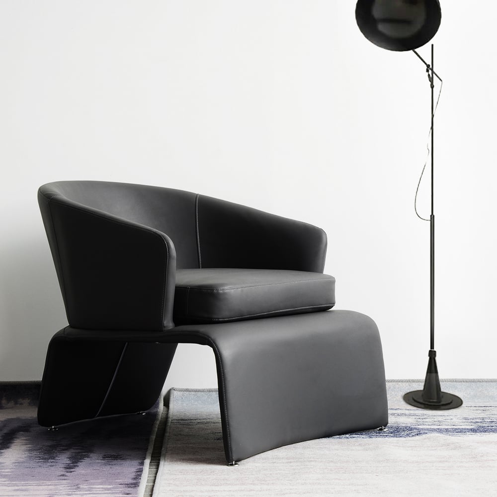 Preguntas y Respuestas para Silla de acento moderno, silla de cuero de microfibra tapizada gris oscuro