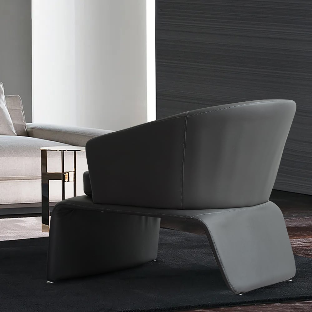 Preguntas y Respuestas para Silla de acento moderno, silla de cuero de microfibra tapizada gris oscuro