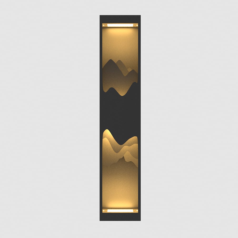 Questions and Answers for 40" Modern Flush Mounted LED Outdoor Lighting Wall Sconces Layered Cuboid