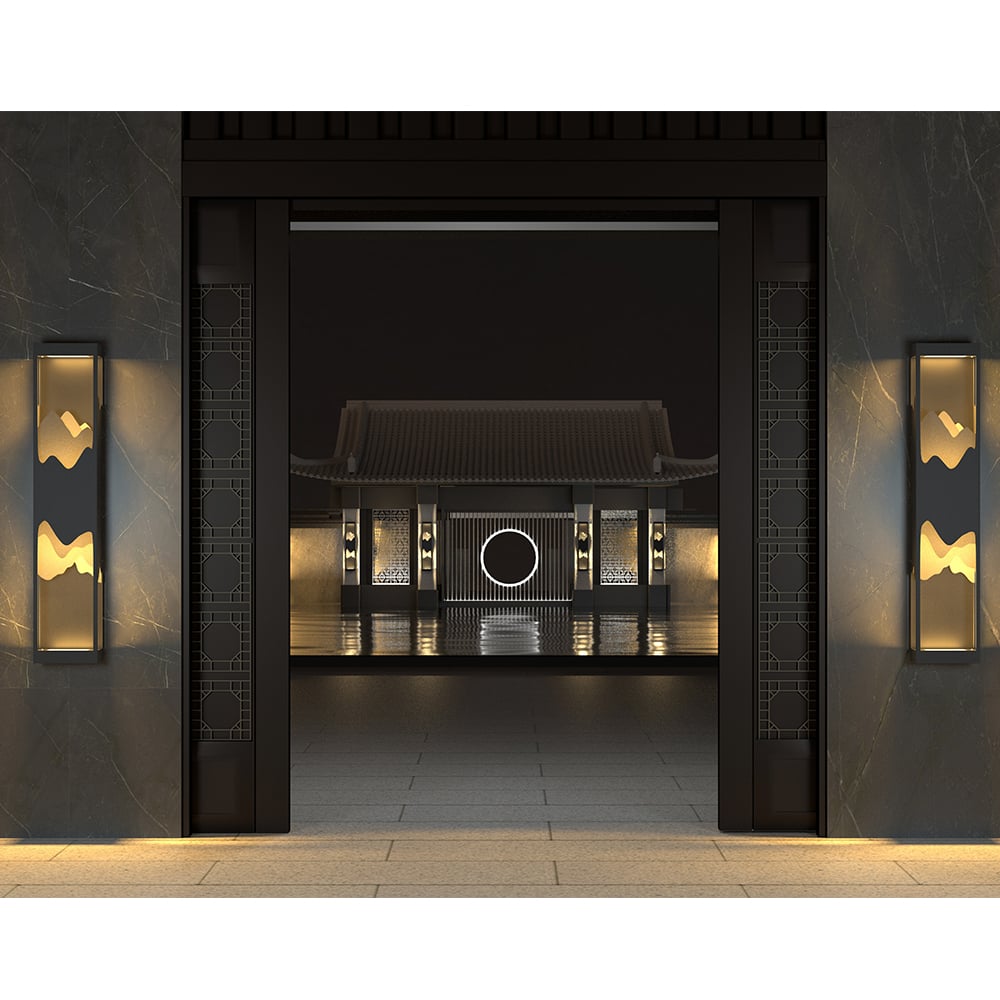 Questions and Answers for 40" Modern Flush Mounted LED Outdoor Lighting Wall Sconces Layered Cuboid