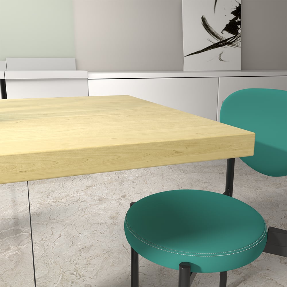 Customer Reviews for 63" Industrial Modern Rectangle Wood Dining Table Seats 4-6 People