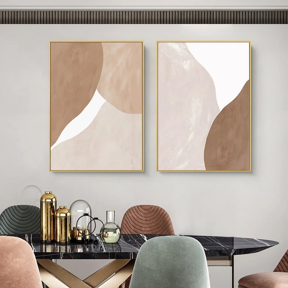 Avis Clients sur Peinture murale abstraite moderne en toile peinture murale à la maison Ensemble de 2