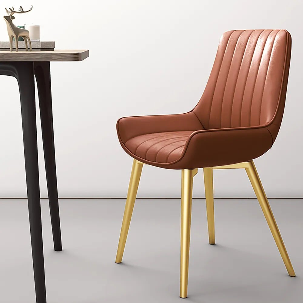 Questions and Answers for Orange Dining Chairs with PU Leather Upholstery & High Back Dining Table Chair Set of 2