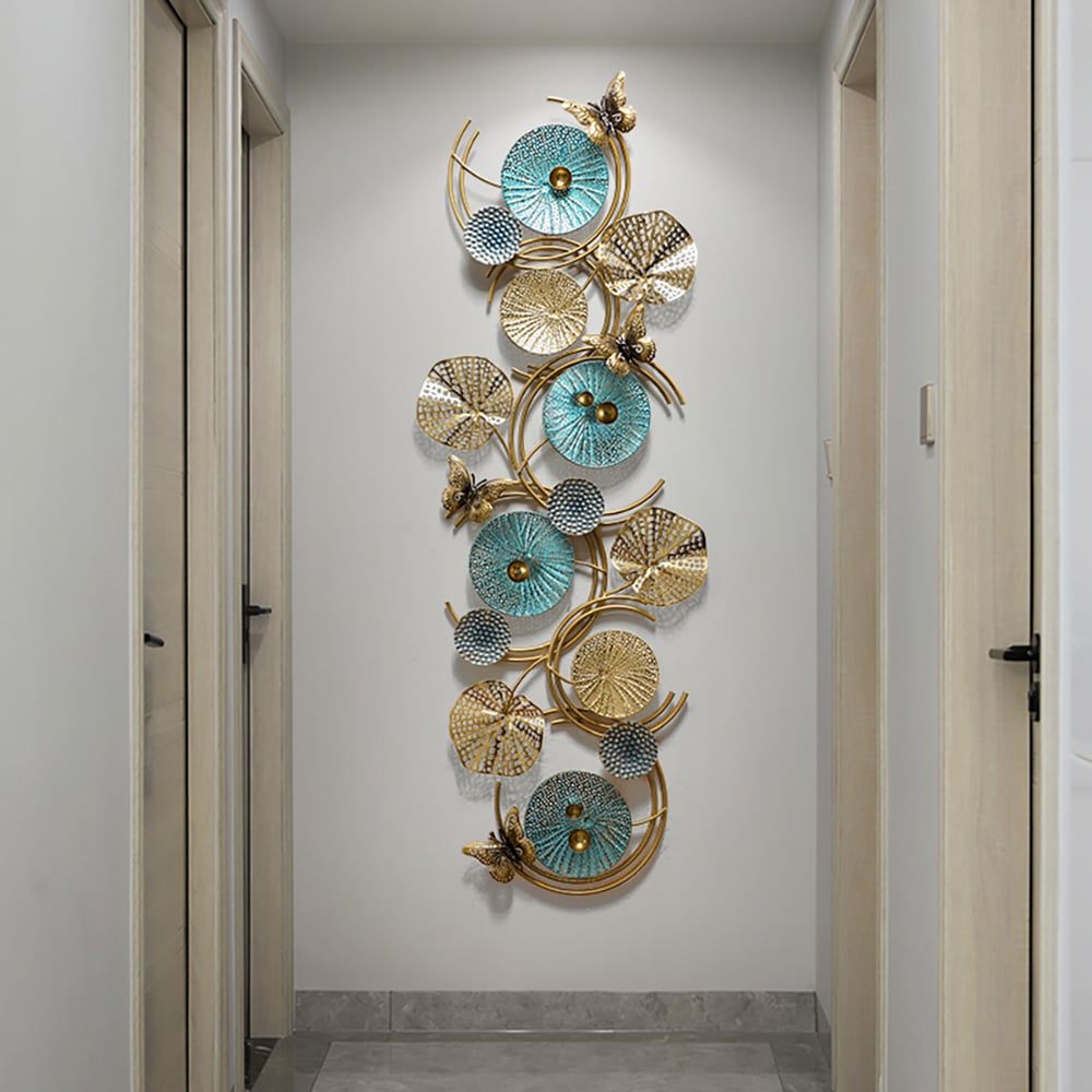 Questions and Answers for 3D Lotus Leaves Wall Decor Home Luxury Metal Wall Art