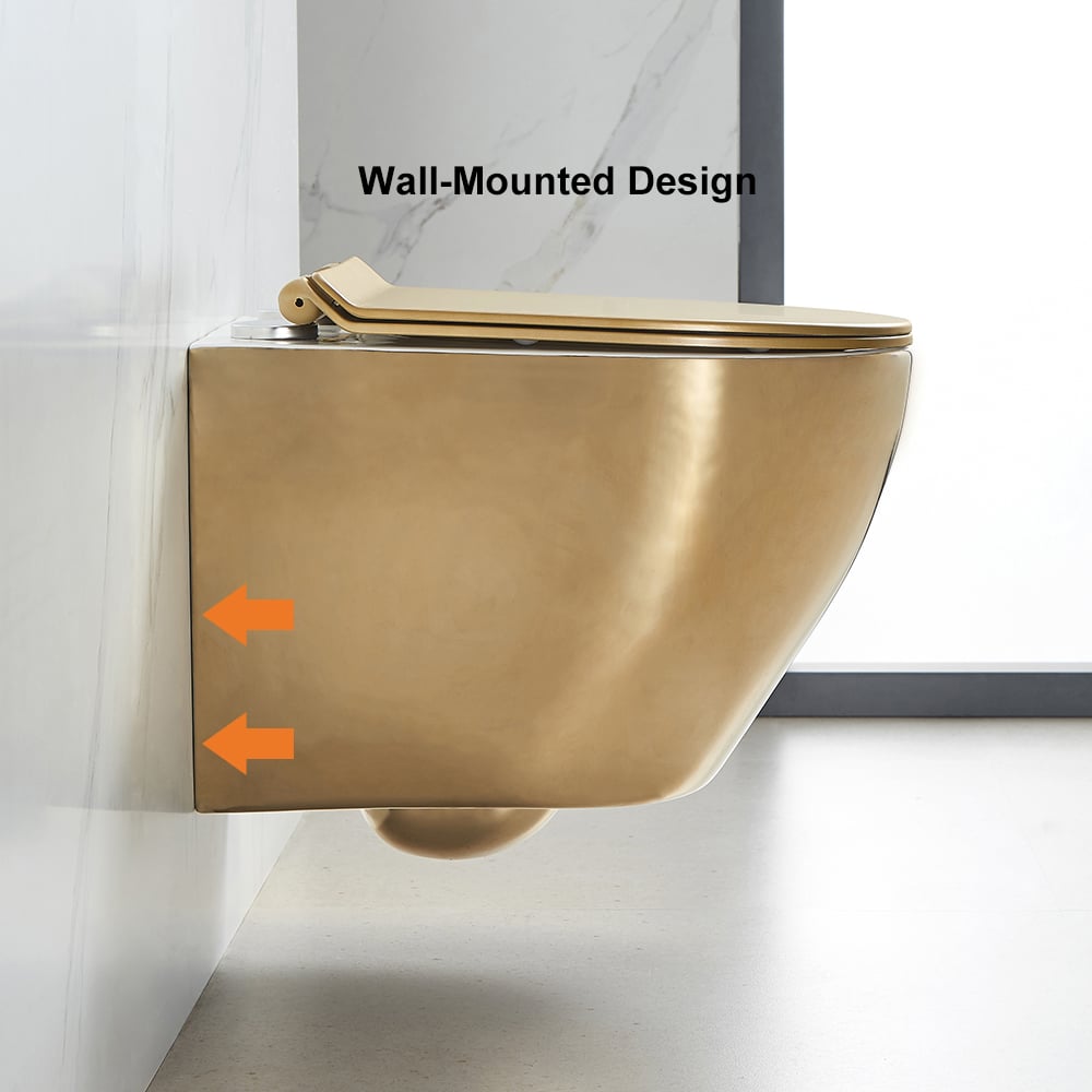Questions and Answers for Luxury Round Wall-Mounted Toilet Rimless Flushing Ceramic