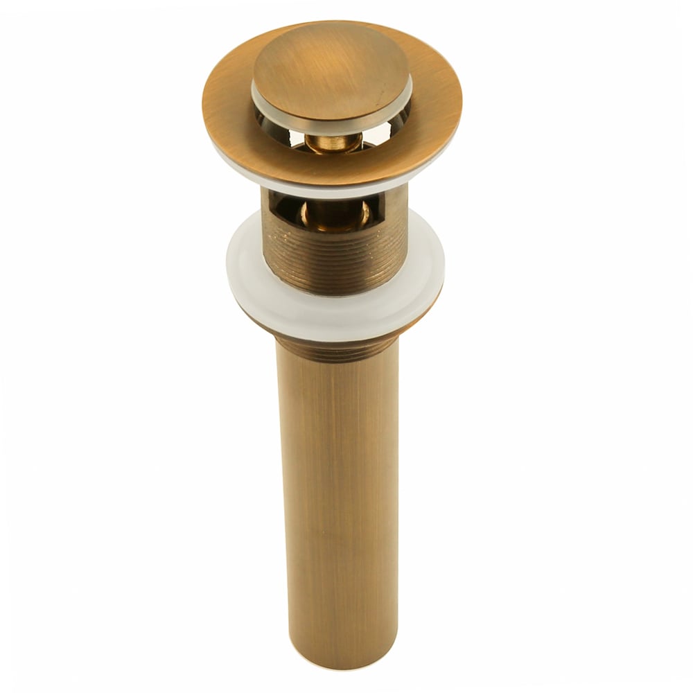 Vragen en antwoorden voor Klassiek antiek messing pop-up afval met overloop voor badkamerwastafels massief messing