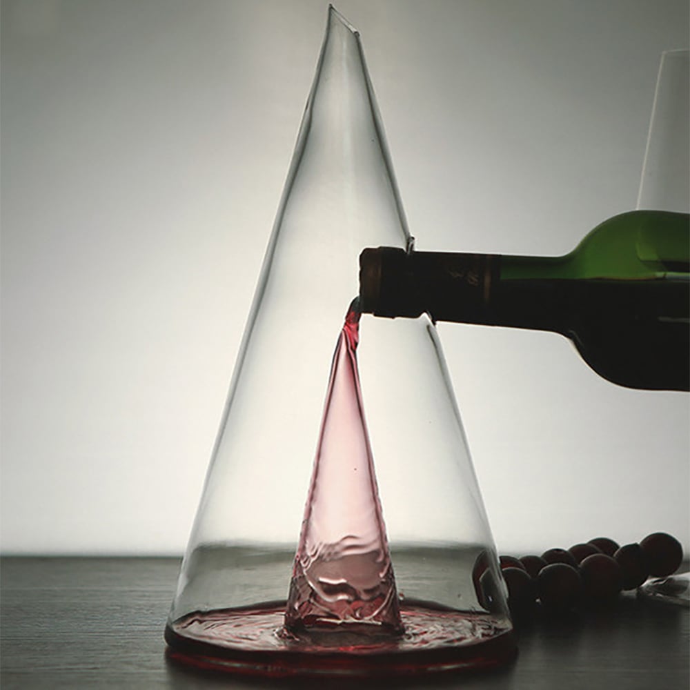 Customer Reviews for Unique Pyramid Glass Wine Decanter Hand Blown Red Wine Carafe with Wide Base