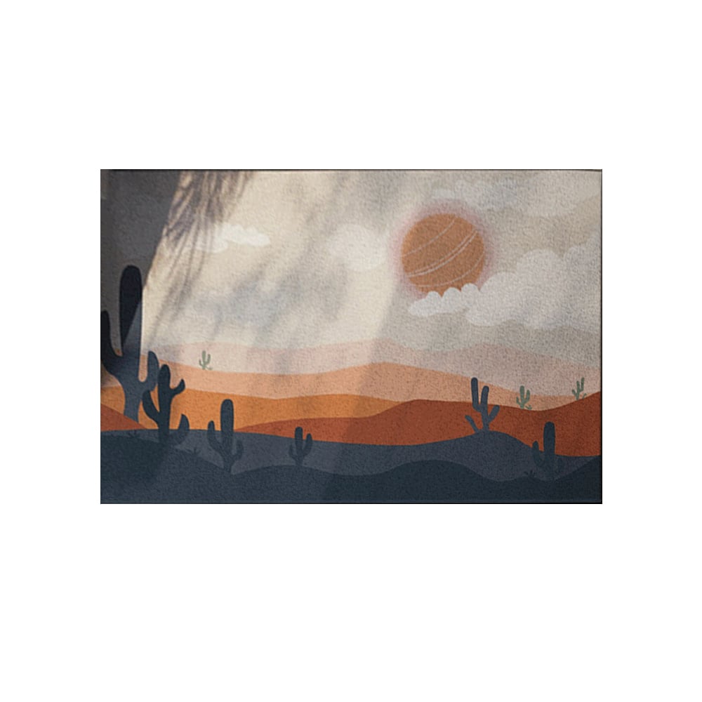 Customer Reviews for 2' x 3' Modern Rectangle Art Doormat Non-Slip Nature Sun Pattern Front Door Mat
