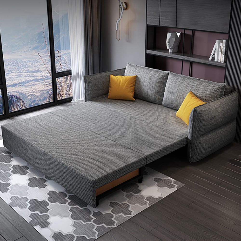 Questions and Answers for 80" King 3-Seater Linen Convertible Sleeper Sofa