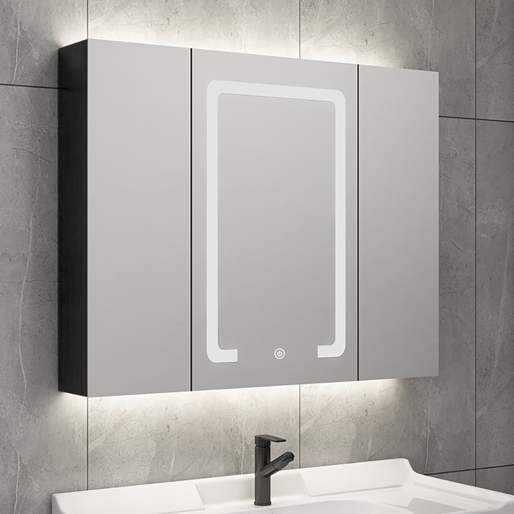 Customer Reviews for 32" Modern Wall-mounted LED Lighted Bathroom Medicine Cabinet Vanity Mirror with Storage