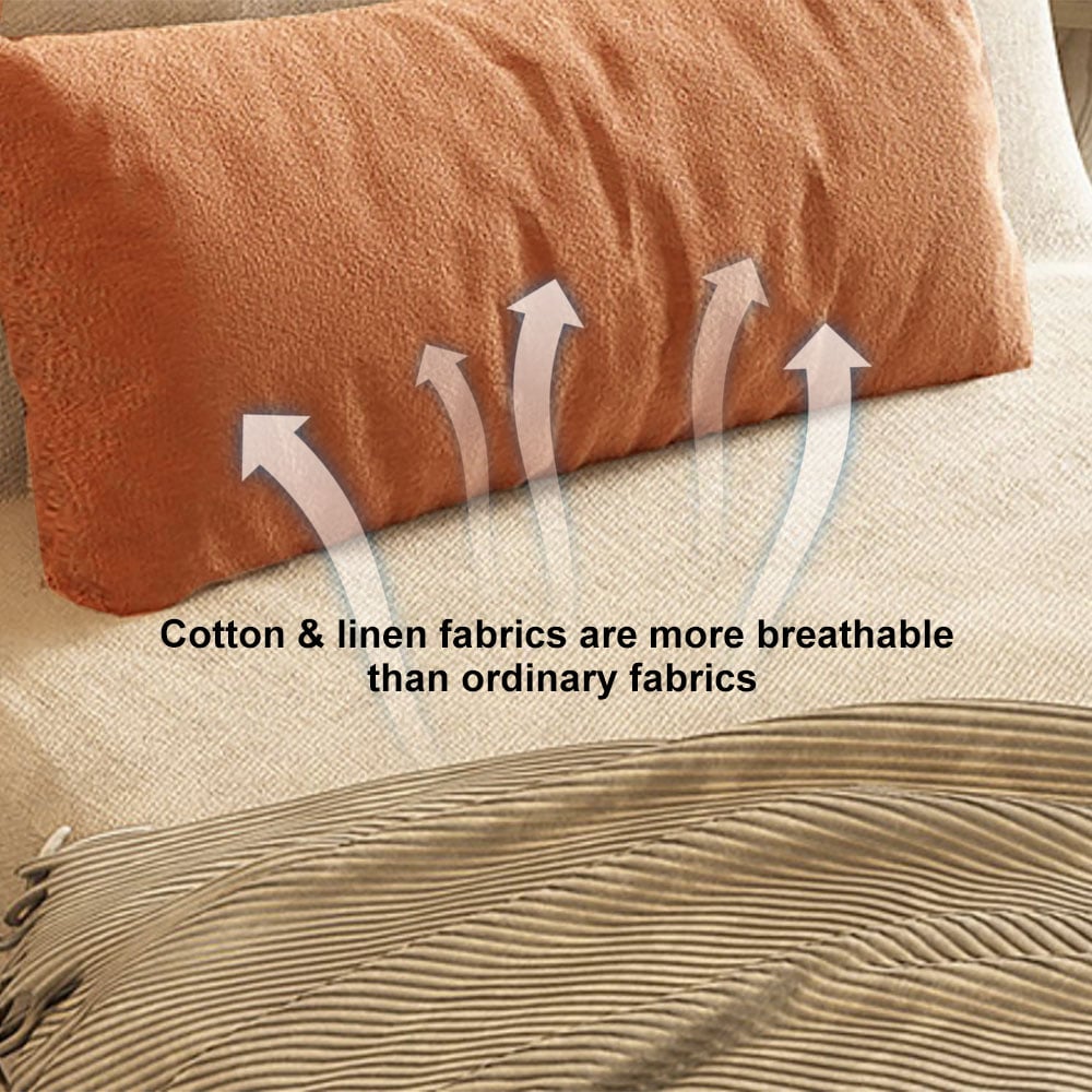 60" Linen Sleeper Sofa with Tray 2-Seater highlight image