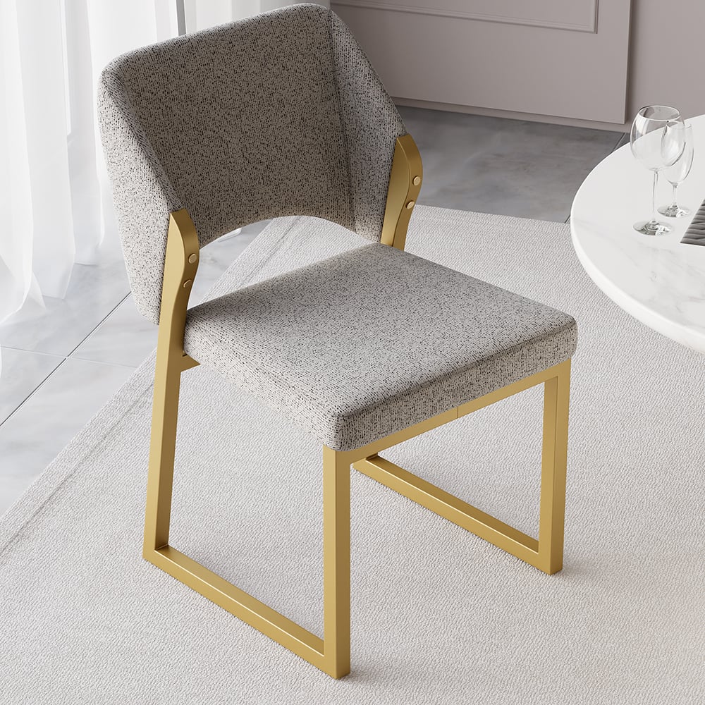 Questions and Answers for Modern Light Grey Wingback Dining Chairs (Set of 2) Upholstered Linen Side Chairs