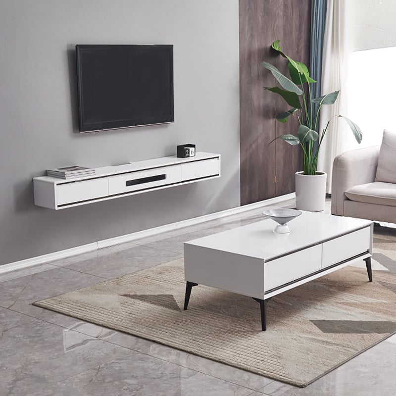 Customer Reviews for 1800mm White TV Stand Unit Postmodern Minimalist Floating Media Console with Storage