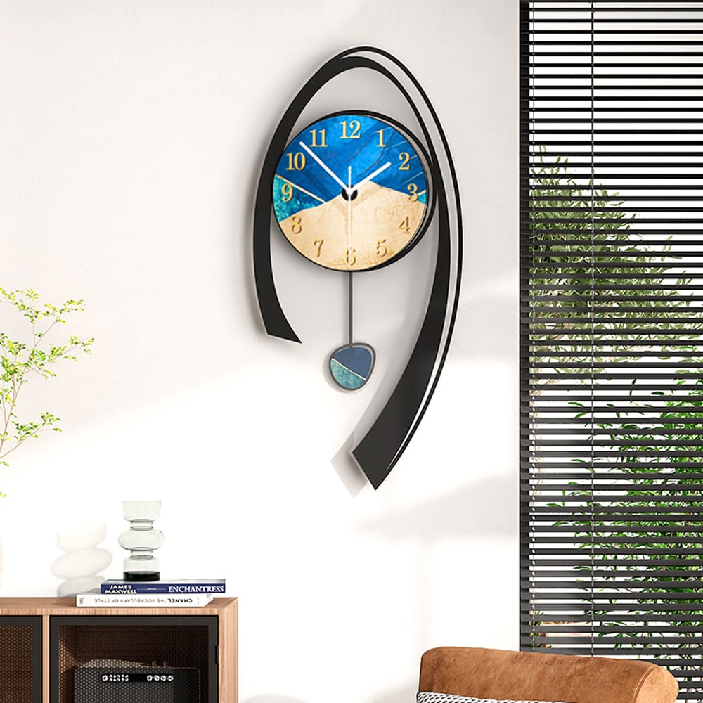 Questions and Answers for 24.8" Multi-Color Modern Acrylic Wall Clock Decor Home Hanging Art Living Room Bedroom