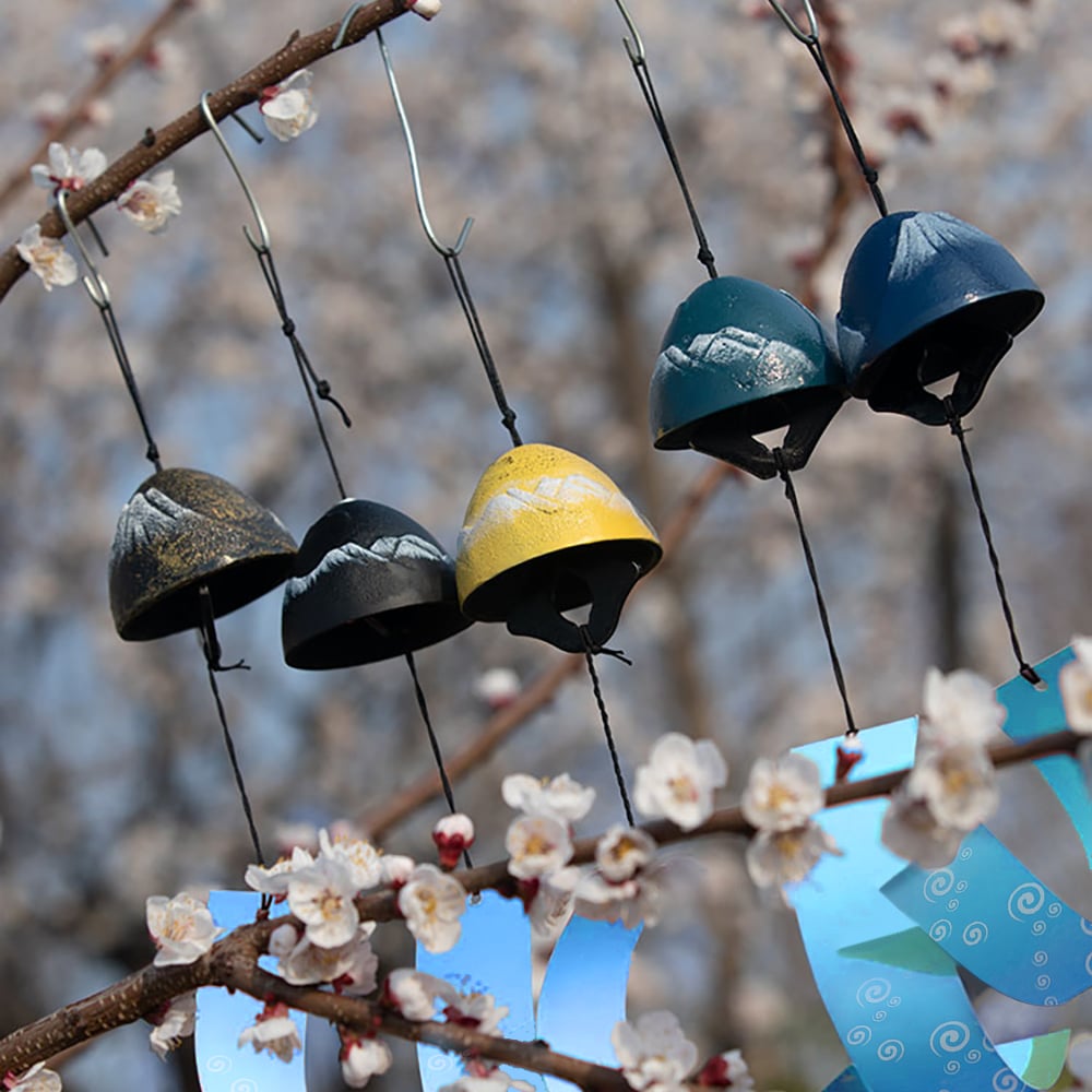 Questions et Réponses pour Carillons à vent Mount Fuji en fer, 5 pièces, pour jardin, terrasse, balcon, décoration d'intérieur