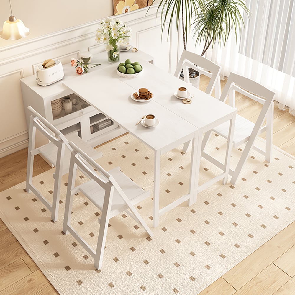 Klantrecensies voor Boerderij 119 cm Wit Houten Dressoir met Uitschuifbaar Bovenblad & Kasten