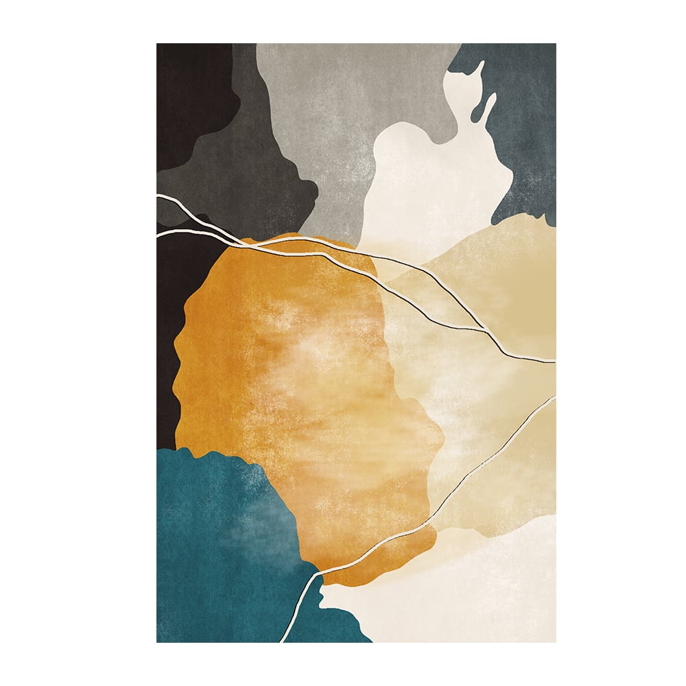 Avis Clients sur Tapis rectangulaire moderne à encre abstraite 2300 mm x 1600 mm pour intérieur