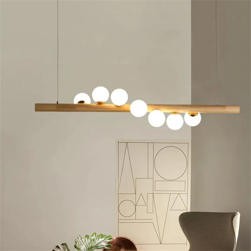 Customer Reviews for Linearc Modern Linear Pendant Light Glass Globe 7-Light Kitchen Island Light