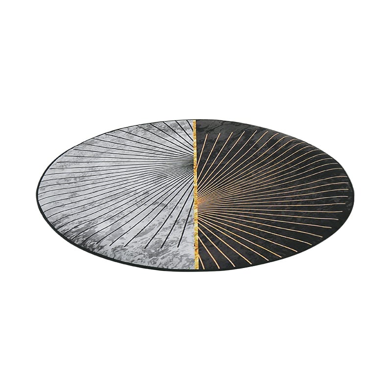 Questions and Answers for 1200m x 1200mm Modern Abstract Gray & Gold Mix Colours Round Area Rug Decorative Carpet