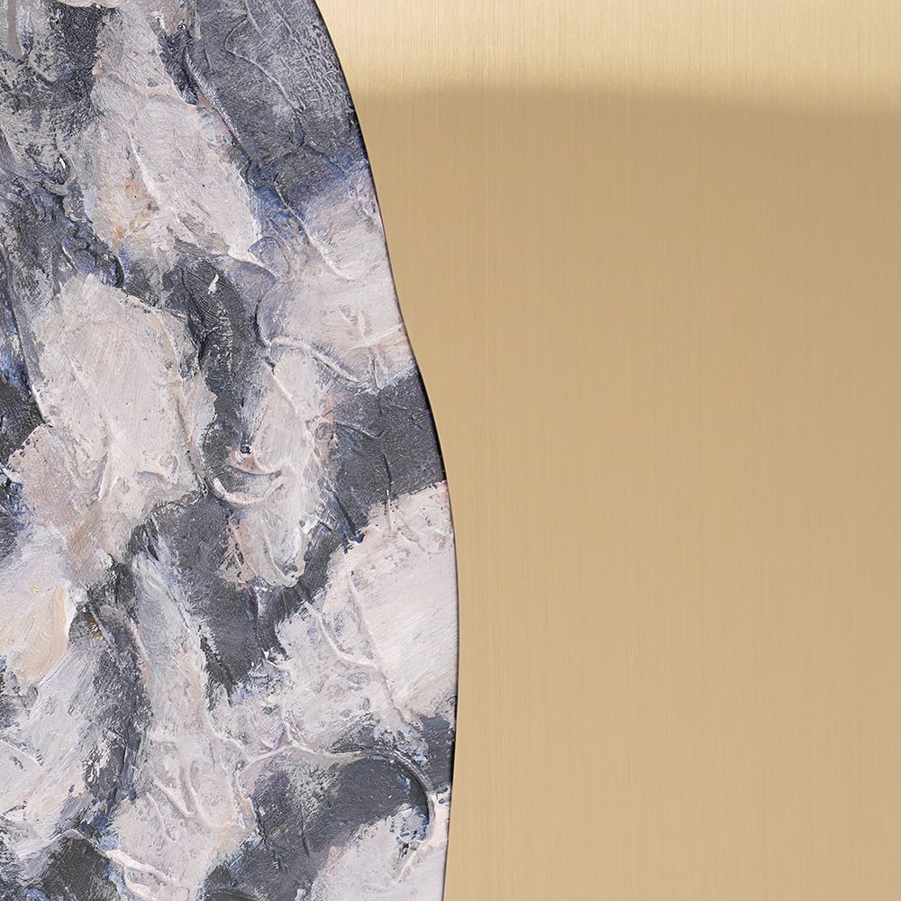 Otázky a odpovědi pro Art Deco Ručně malovaná květinová olejomalba z nerezové oceli Nástěnná výzdoba Obývací pokoj Ložnice