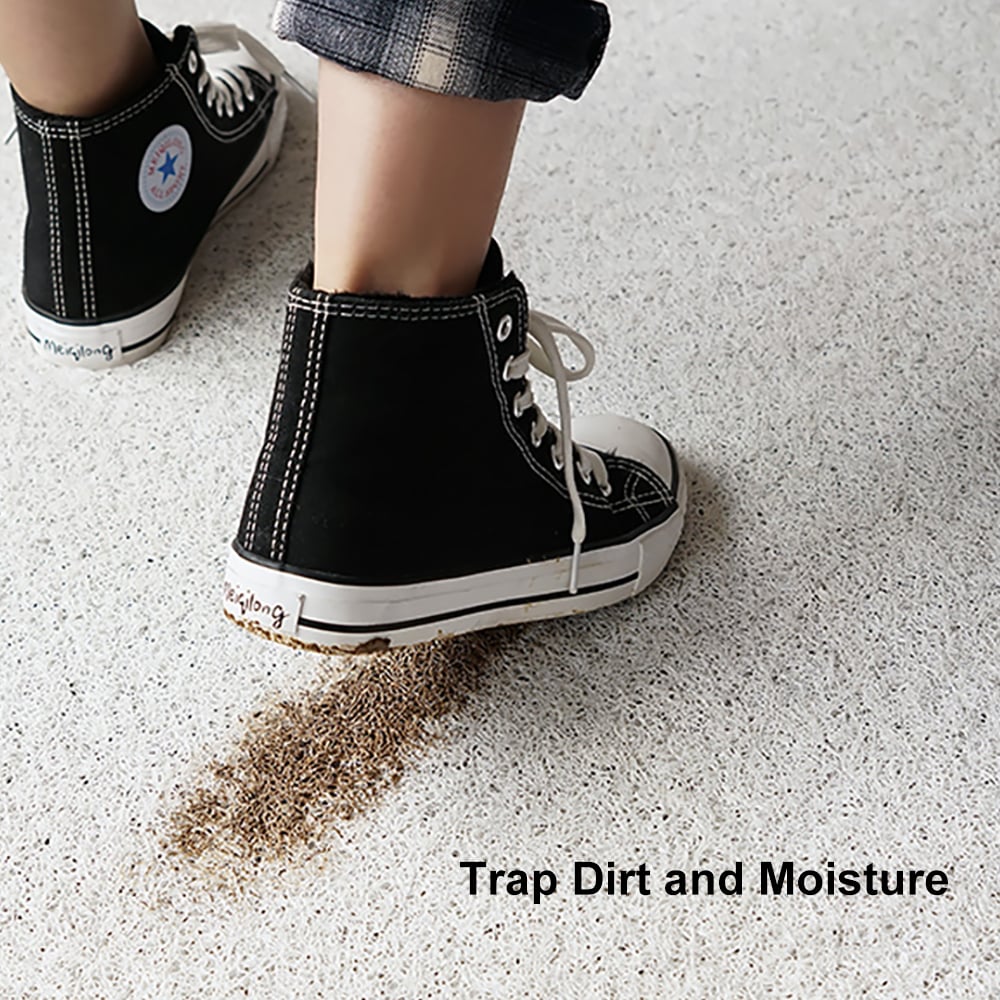 Questions et Réponses pour Paillasson d'entrée en PVC antidérapant Morden de luxe 600 mm x 900 mm