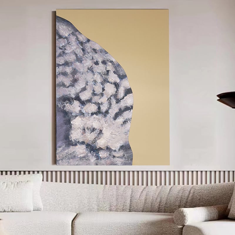 Otázky a odpovědi pro Art Deco Ručně malovaná květinová olejomalba z nerezové oceli Nástěnná výzdoba Obývací pokoj Ložnice