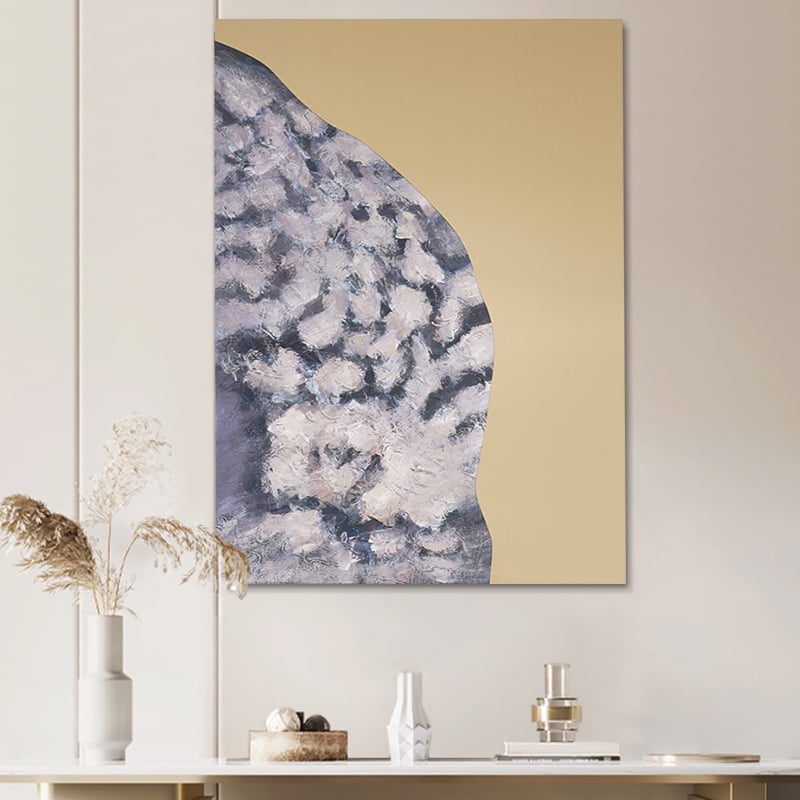 Otázky a odpovědi pro Art Deco Ručně malovaná květinová olejomalba z nerezové oceli Nástěnná výzdoba Obývací pokoj Ložnice