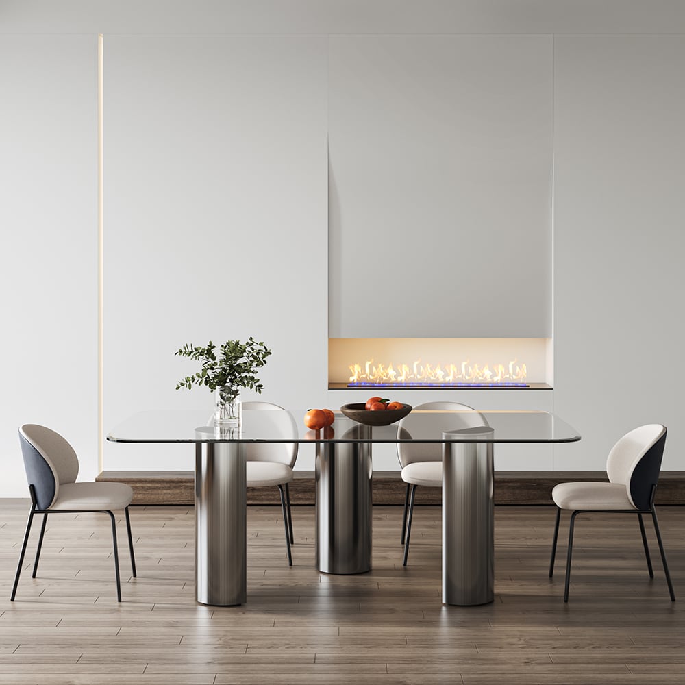 Questions and Answers for 70.9" Modern Rectangle Tempered Glass Dining Table Seats 6-8 People