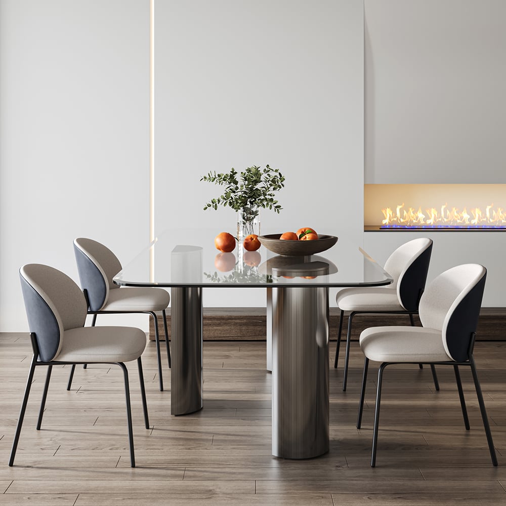 Questions and Answers for 70.9" Modern Rectangle Tempered Glass Dining Table Seats 6-8 People