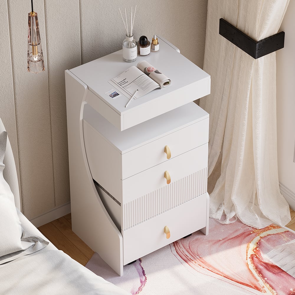 Questions and Answers for modern white dressing table set with mirror, mini dressing table and stool