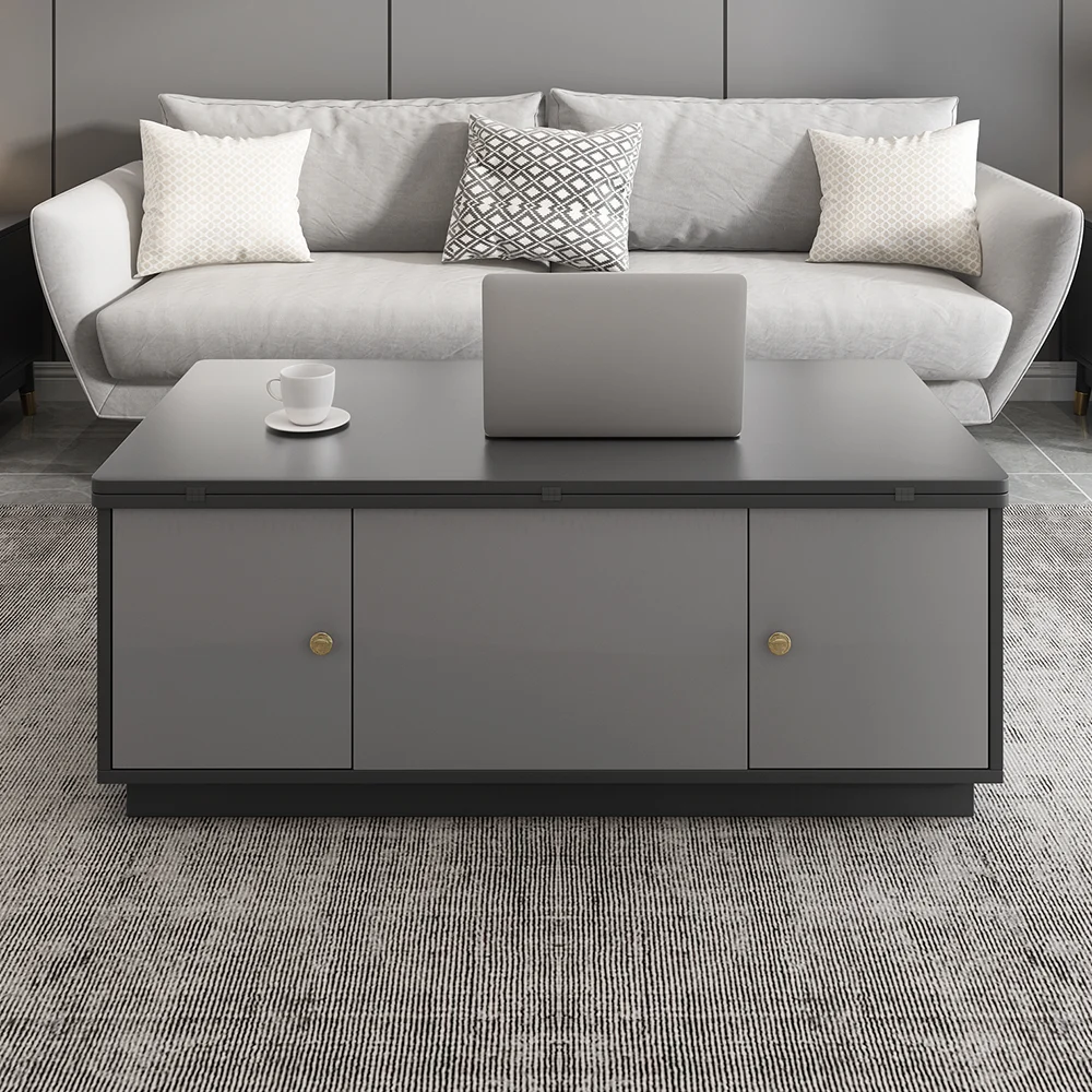Customer Reviews for Set of 2 Grey Extendable 3 Drawers TV Stand & Lift-Top Coffee Table Set Up to 3048mm