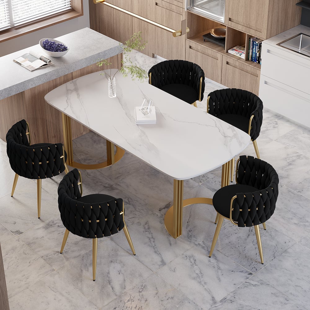 Questions and Answers for Sweave Black Velvet Dining Chair with Upholstered, 1 Piece