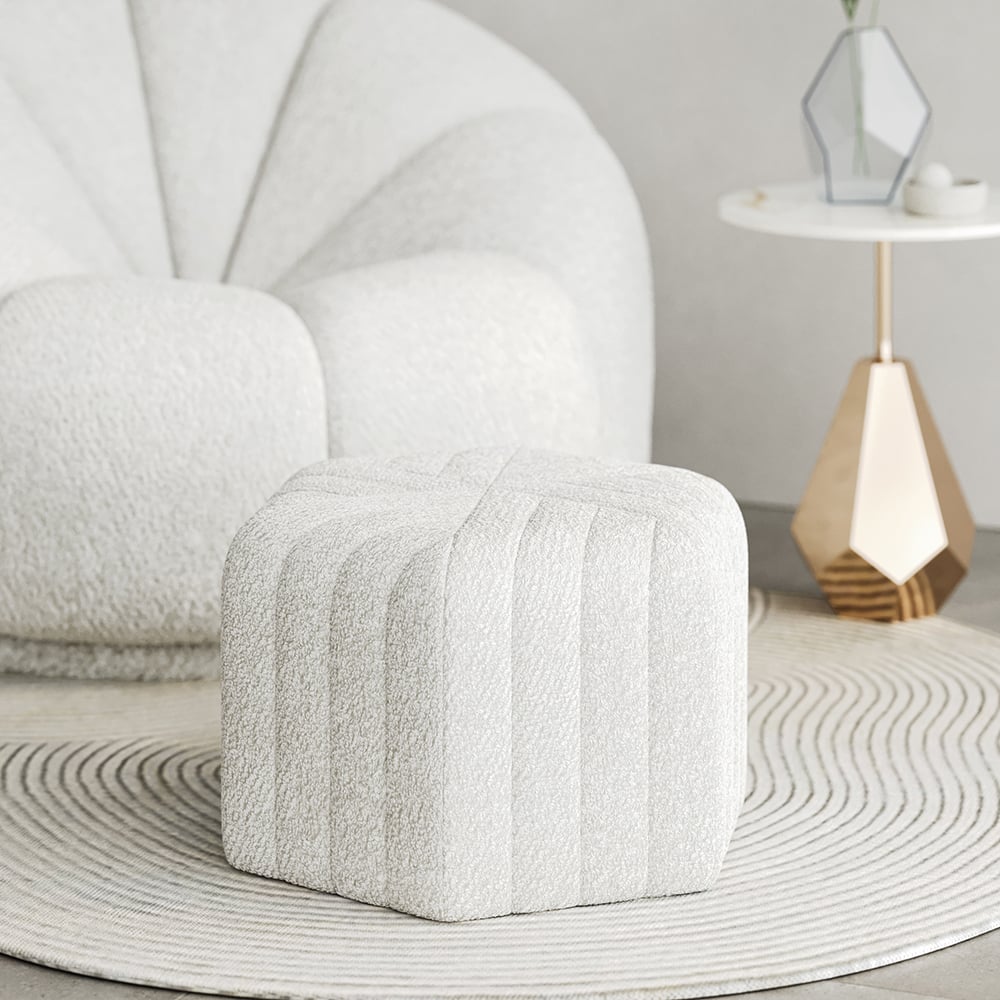 Questions and Answers for Velvet Wide Hexagonal Pouf Ottoman