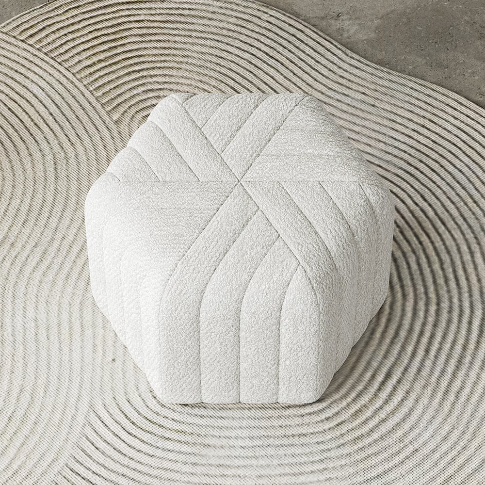 Questions and Answers for Velvet Wide Hexagonal Pouf Ottoman